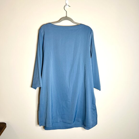 J. Jill WearEver Collection Easy Care Long-Lined Split-Hem Tunic Top Oversize XL - Picture 5 of 5